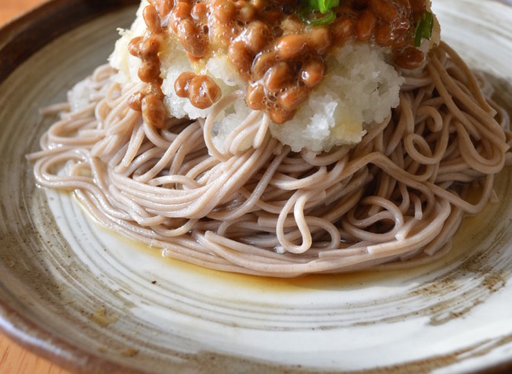 簡単ランチ 納豆おろしそば