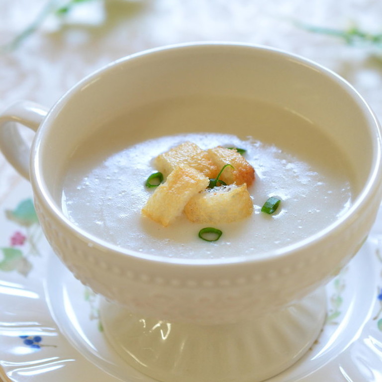 里芋と豆腐のクリーミースープ