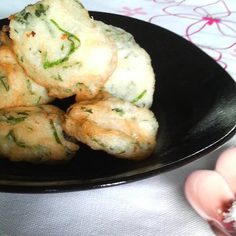 簡単おつまみ 大和芋としそのふわふわ揚げ