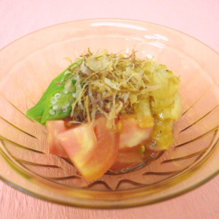 梅おかかドレッシングサラダ