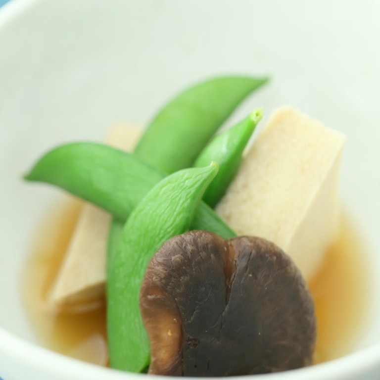 高野豆腐と椎茸の含め煮