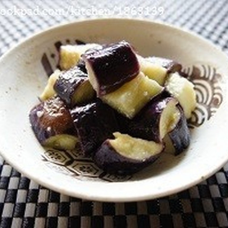 レンジで簡単 なすの塩麹蒸し