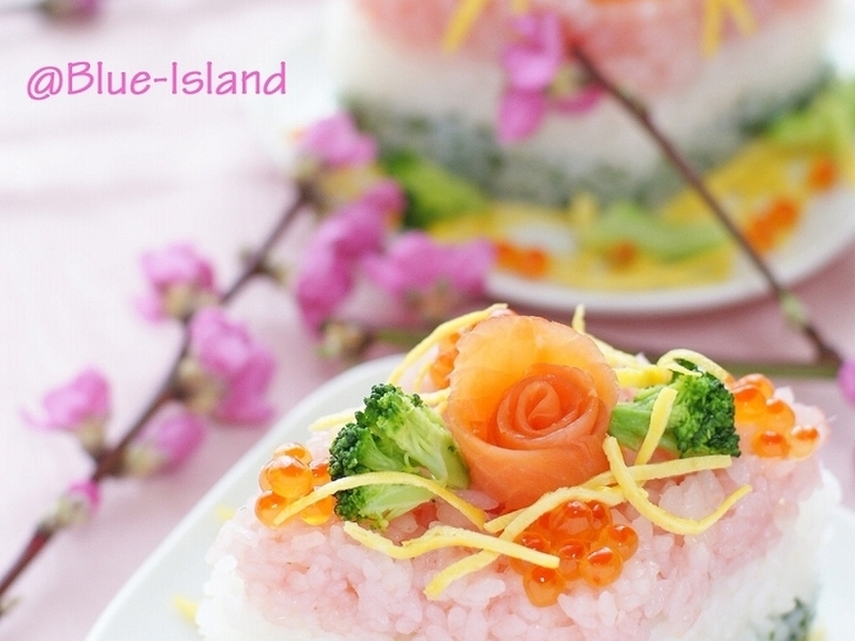 ひな祭り寿司 ひしもち風