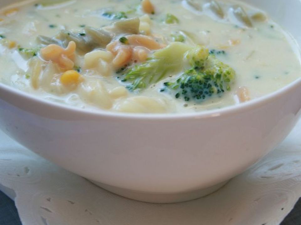 マカロニブロッコリーコーンスープ