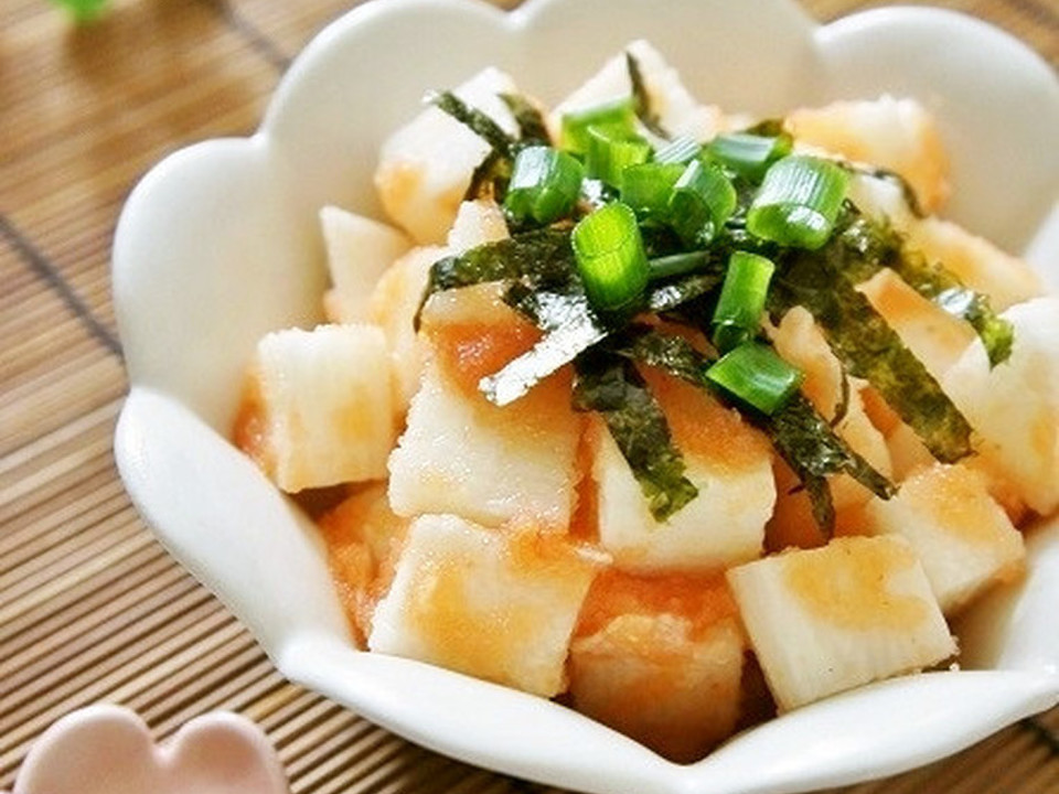 長いもの明太子あえ