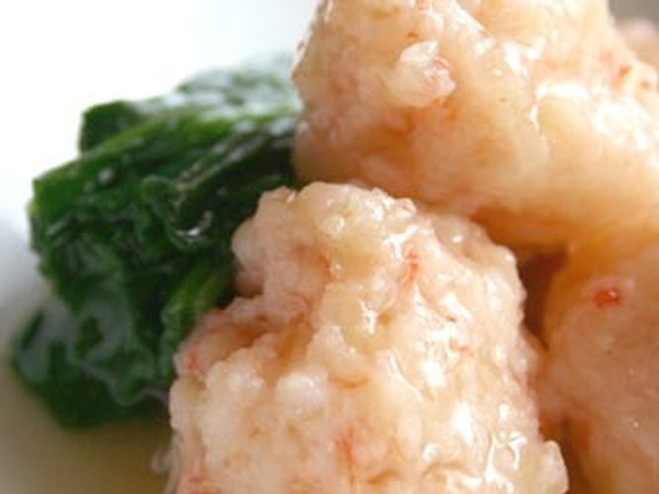 ぷりっぷりのえび団子 和風あん