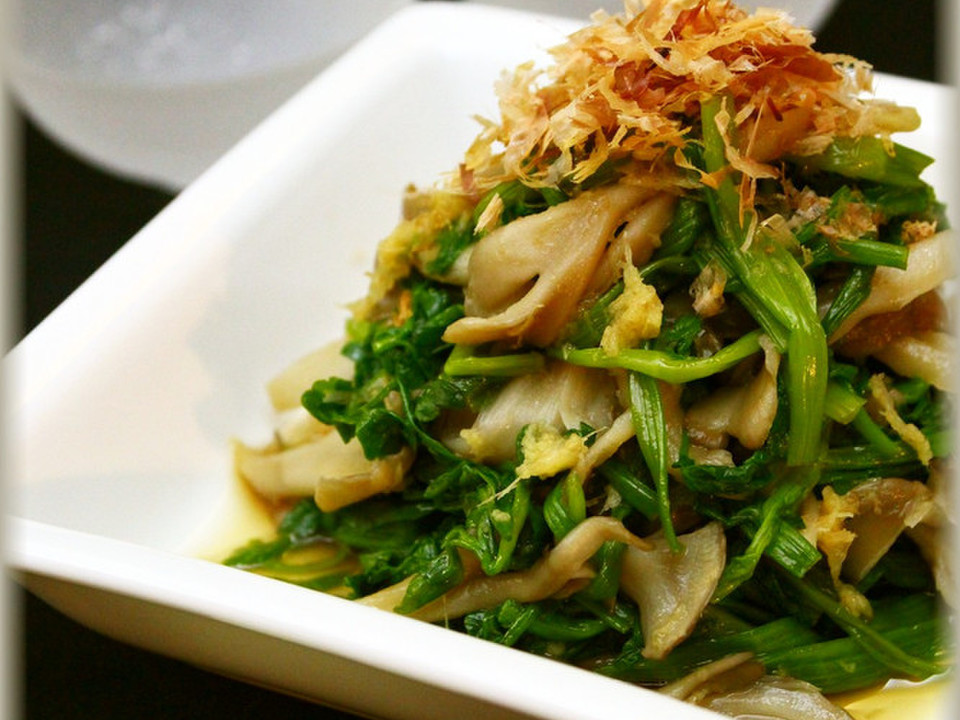 簡単 セリと舞茸のおひたし