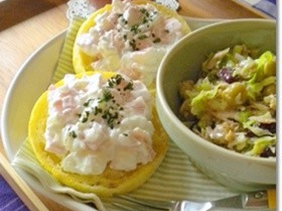 水切りヨーグルトでチーズサンド風