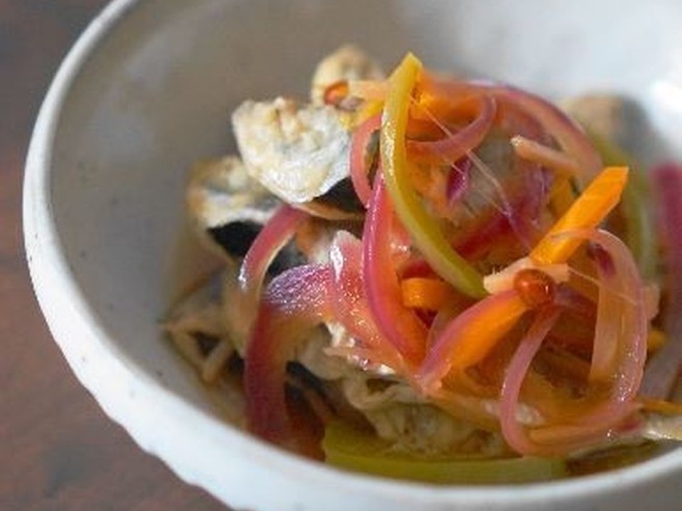 小あじの南蛮漬け