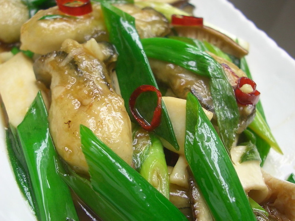 かきとねぎのサッパリ炒め