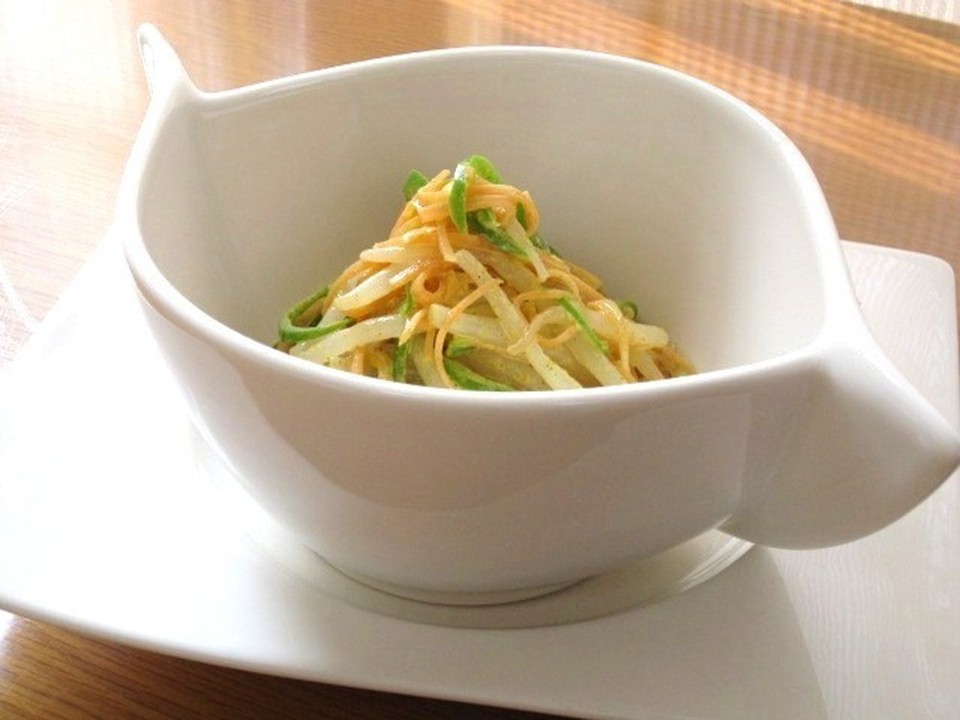 もやしのカレーマヨネーズあえ