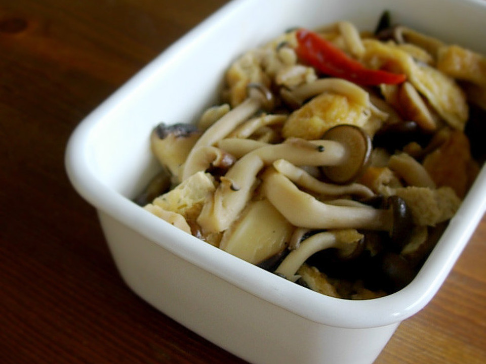 きのことお揚げのさっと煮