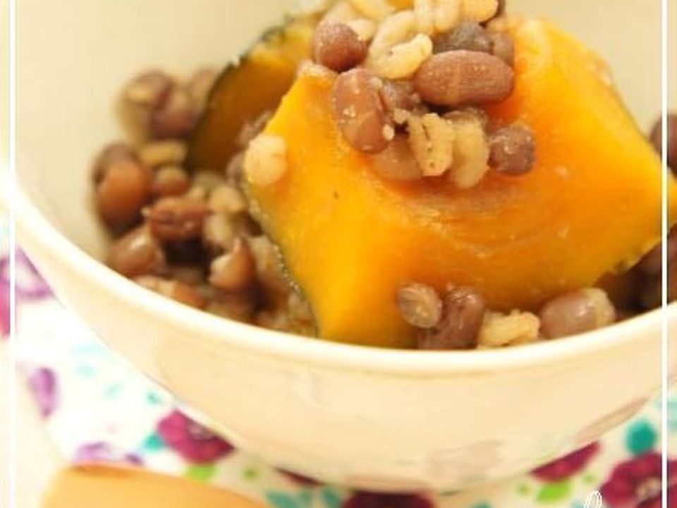 冬至に南瓜いとこ煮 マクロビ小豆かぼちゃ