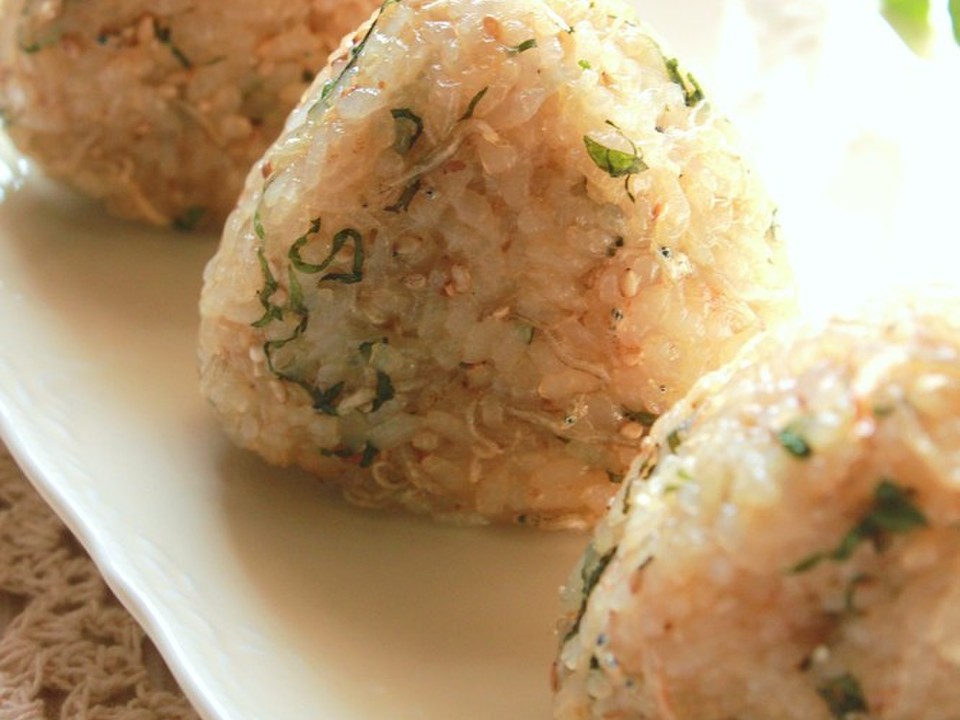 大葉が香る 焼きおにぎり