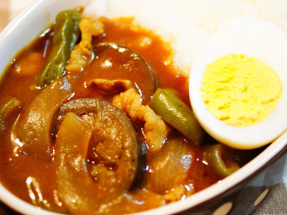 夏野菜とポークのカレー