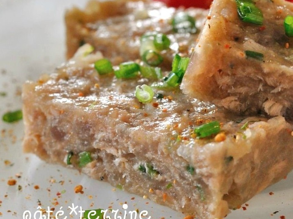 マグロとツナのパテ テリーヌ風