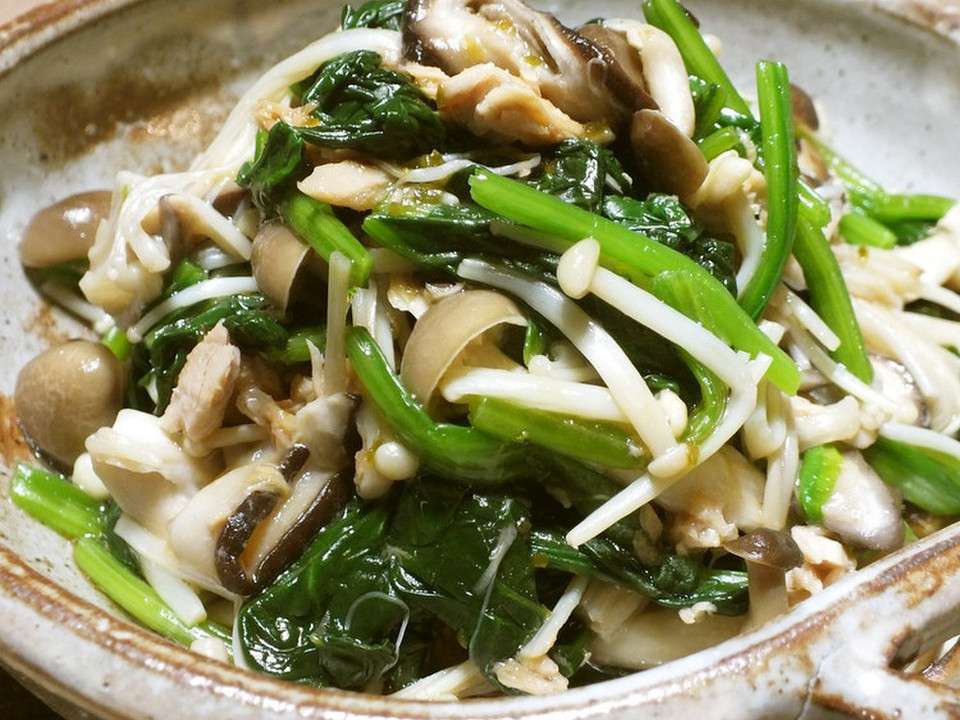 ほうれん草のお浸しサラダ