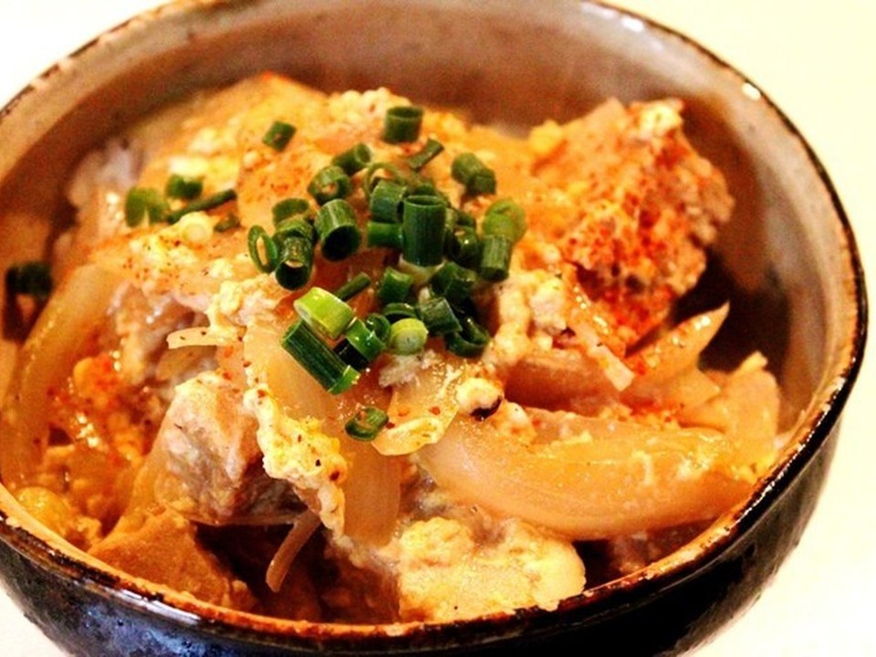 高野豆腐でつくる親子丼