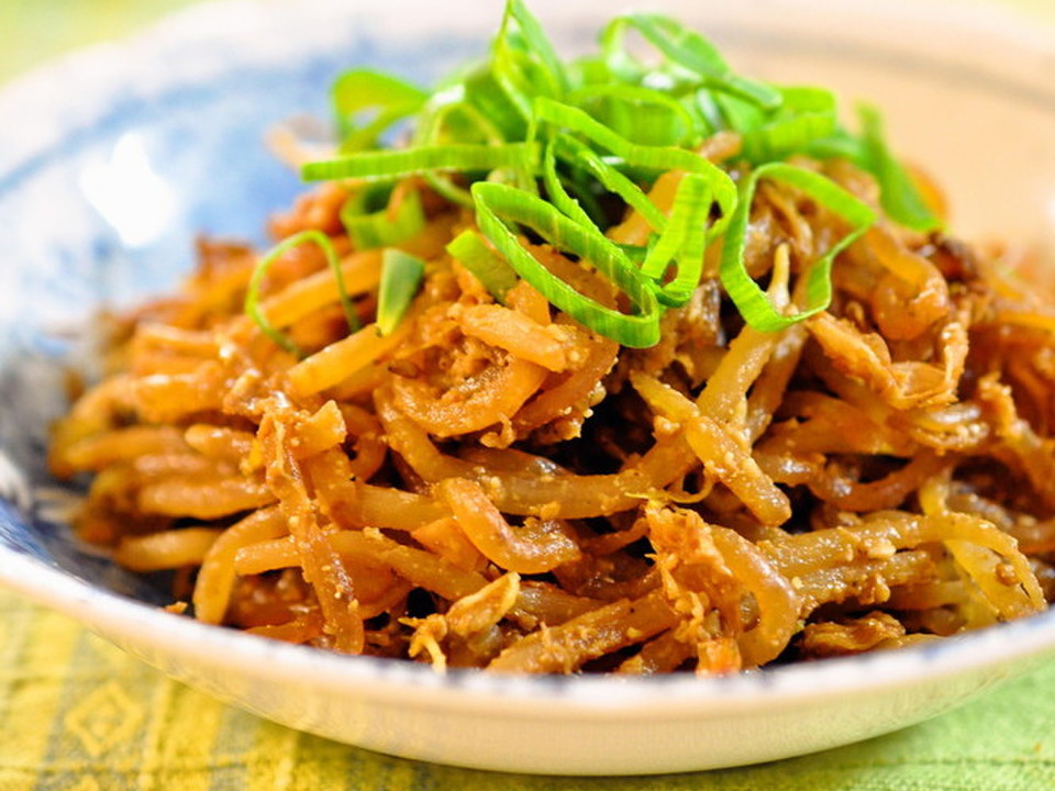 ヘルシー もやしと糸こんの甘味噌炒め