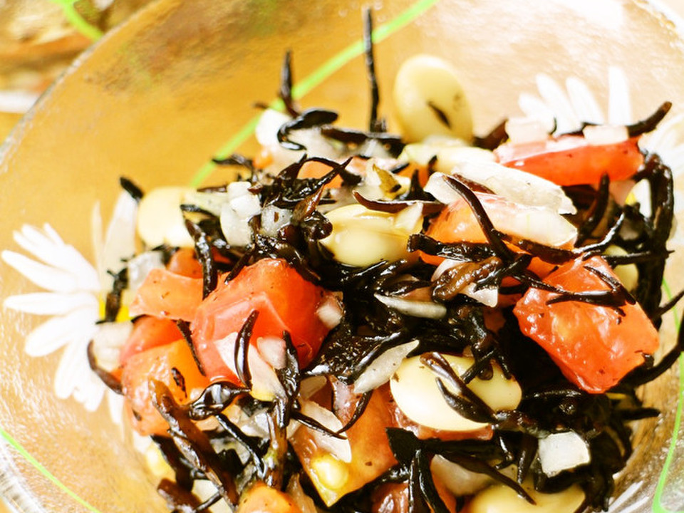 デリ風 ひじきとトマトと大豆のサラダ