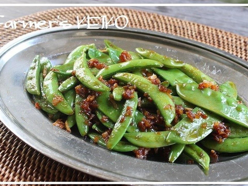 お豆さんのぴり辛にんにく炒め