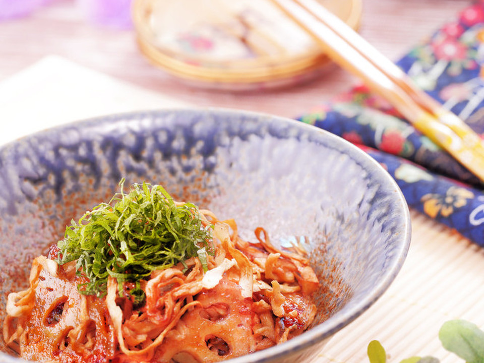 れんこんと切り干し大根の照り炒め