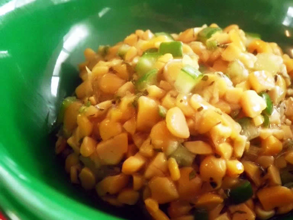 夏野菜の納豆和え