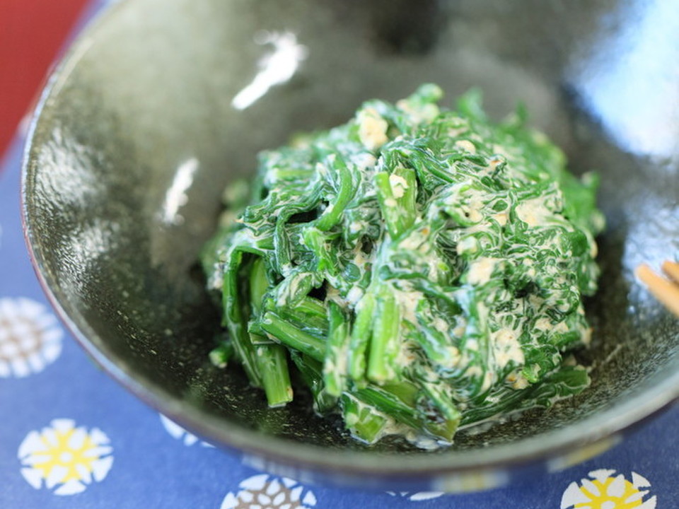 簡単 春菊マヨゴマ和え