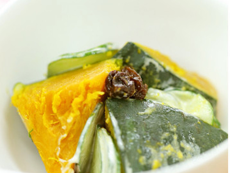 ゴロゴロカットの南瓜サラダ