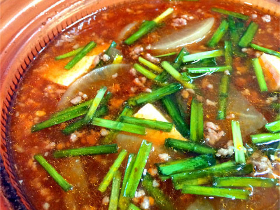 大根たっぷり 豚ひき肉でピリ辛麻婆鍋