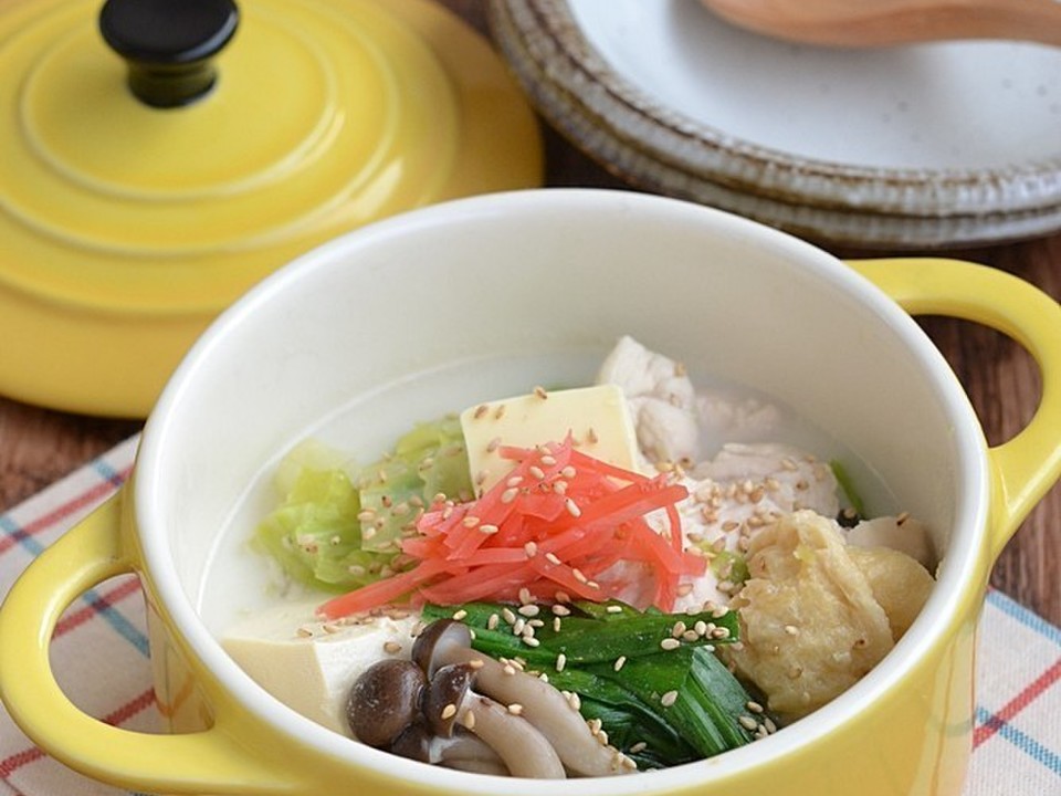 とろっとろむね肉のスタミナとんこつ風鍋