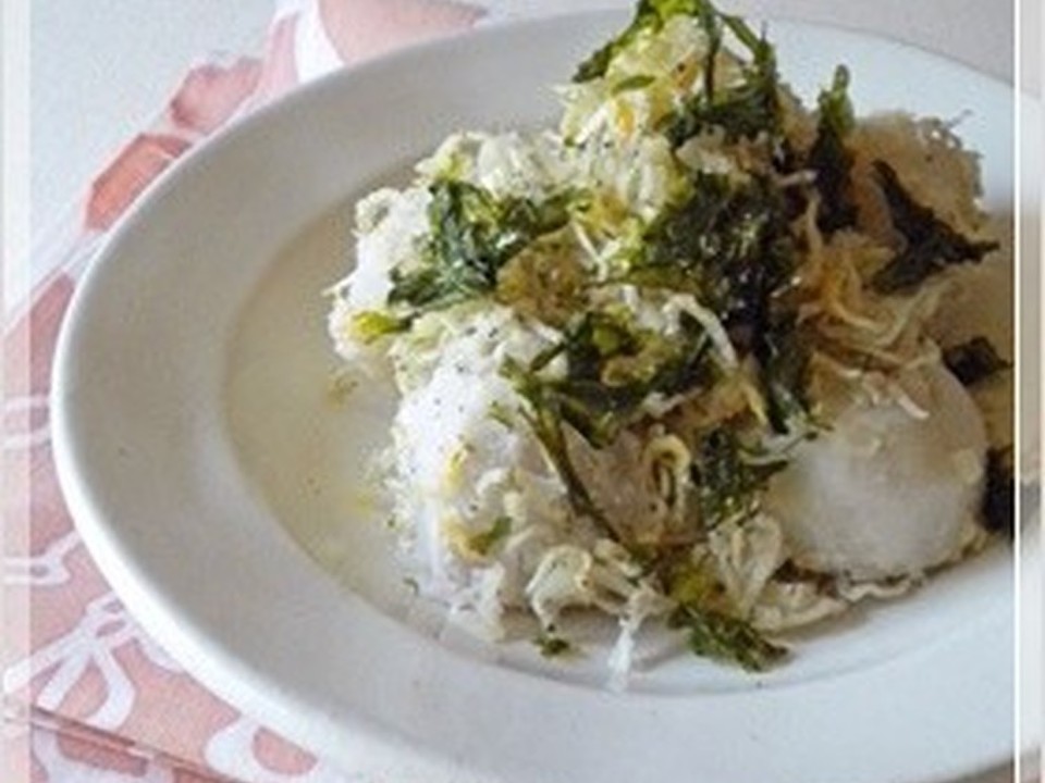 里芋のじゃこねぎ和え