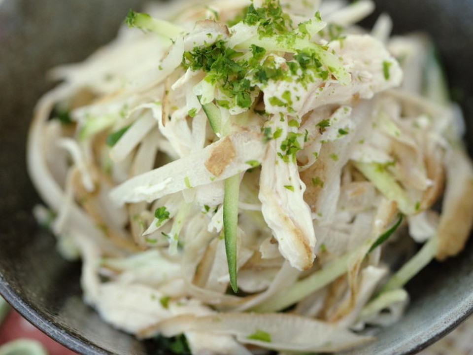 食物繊維たっぷり！磯風味ごぼうサラダ