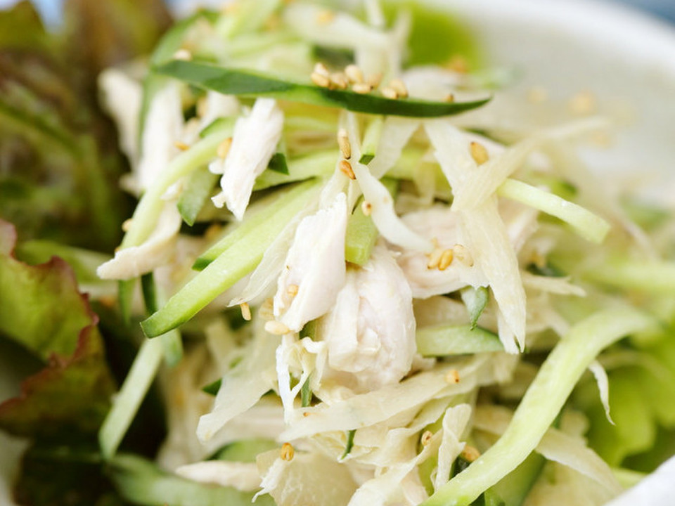 鶏ごぼう醤油マヨサラダ