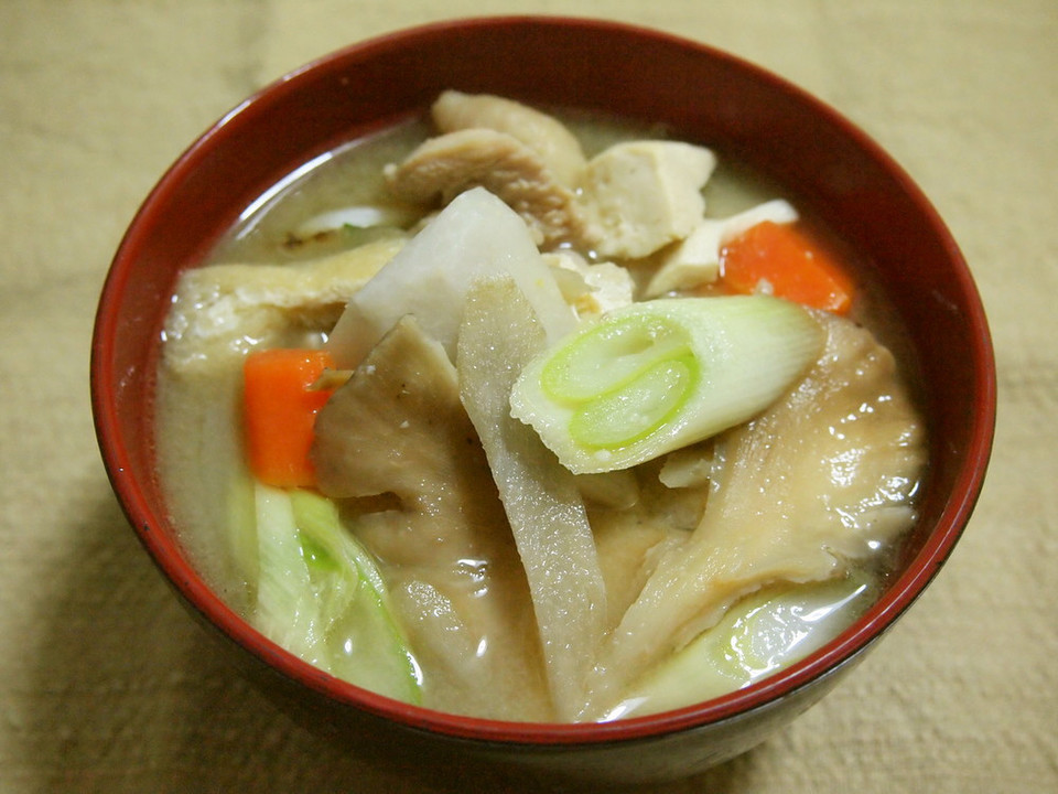 芋の子汁（里芋の味噌汁）