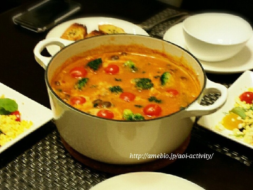 トマトクリームシチュー鍋