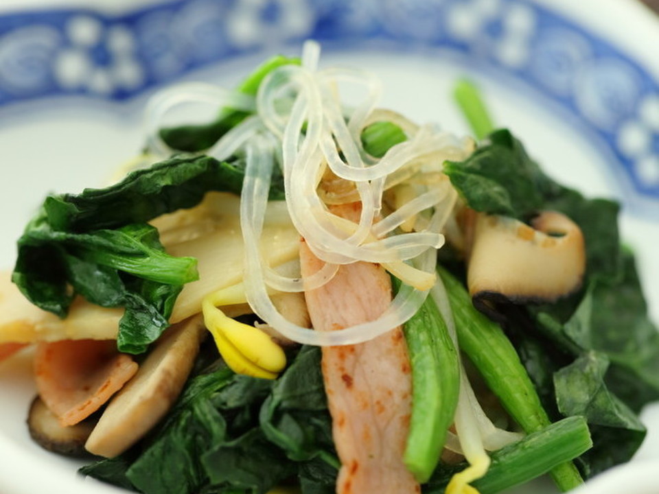 小松菜の中華風ソテー