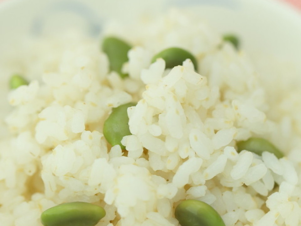 豆香豊かな枝豆ごはん