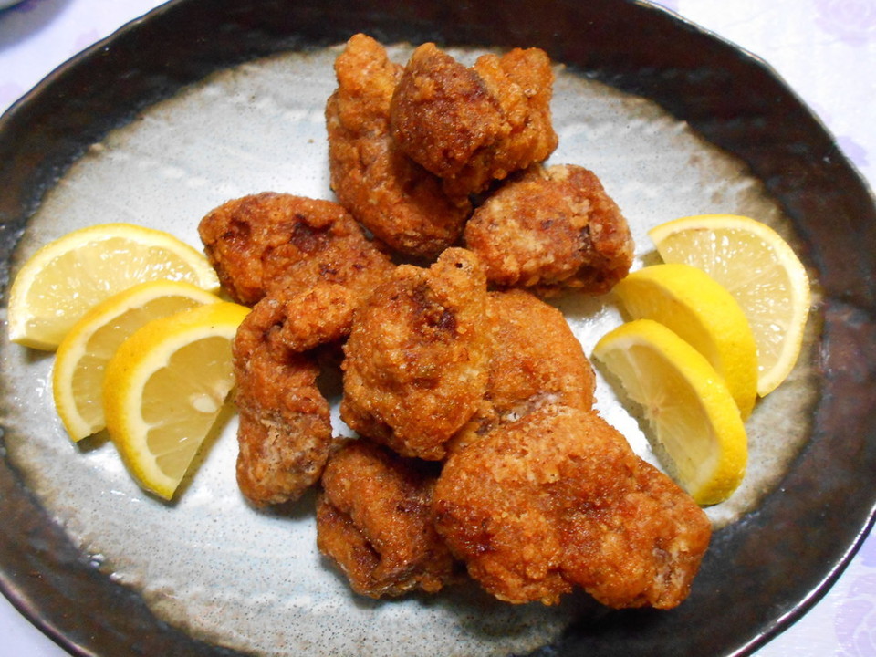 豚ロース肉の竜田揚げ（わさび醤油漬け）