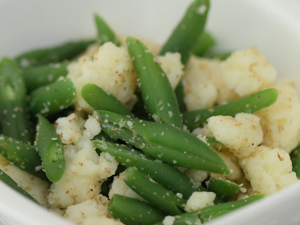 いんげんとおじゃがのクリームチーズセサミ