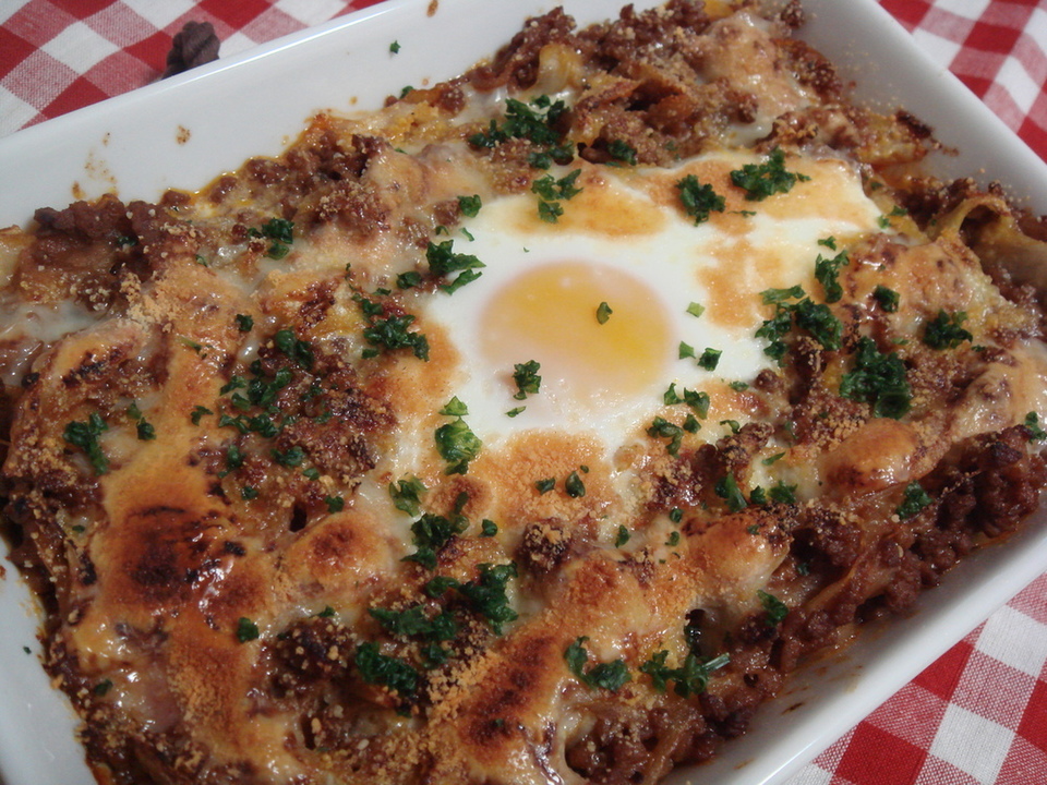 キャベツとひき肉の簡単あつあつ焼きカレー