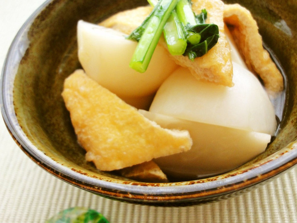 かぶと油揚げのやわらか煮