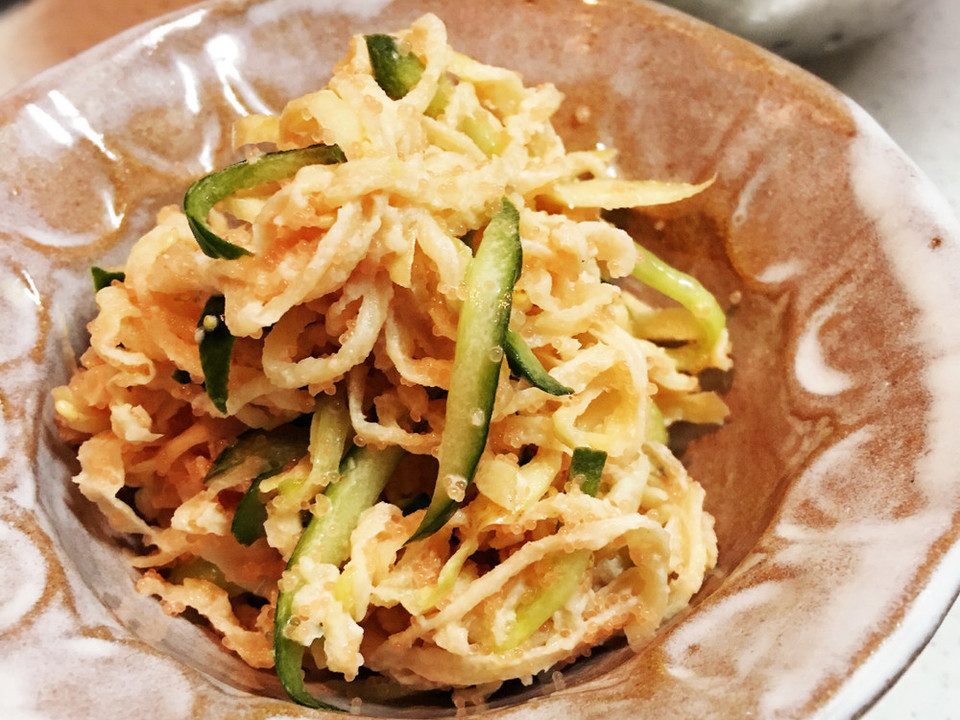 簡単 明太子マヨの切り干し大根サラダ