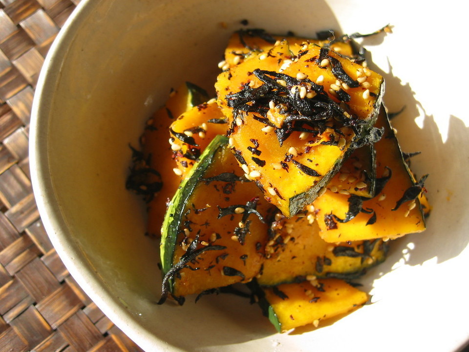 青じそ香る かぼちゃとひじきの炒めサラダ