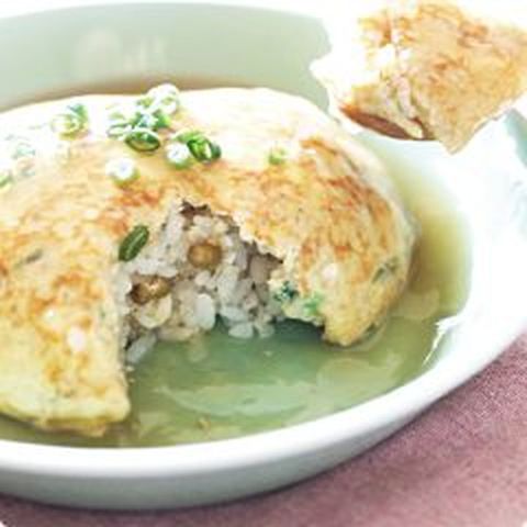 卵1個で作る山芋入りふんわり優しい天津飯