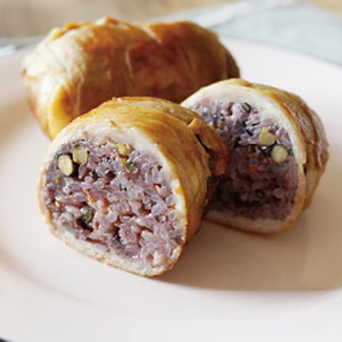 簡単 焼肉のタレで肉巻きおにぎり