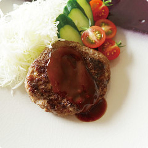 薄切り牛肉でハンバーグ