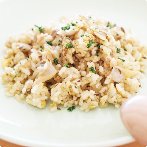 あさりチャーハン ガーリッククミン風味