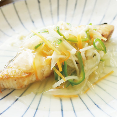 さわらの塩野菜あんかけ