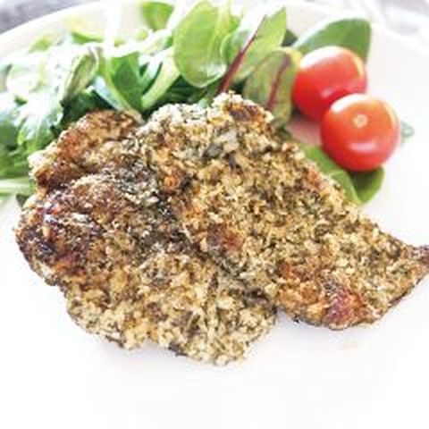 胸肉でミラノ風カツレツ 青のりチーズ味